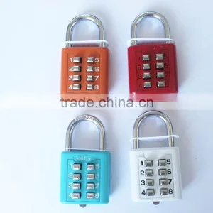 New Design Colorful High Quality Combination Lock Fingerprint Padlock thumbnail-2