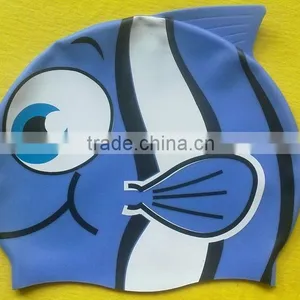 New Bubblefish Cartoon Silicone Latex Swim Caps thumbnail-3