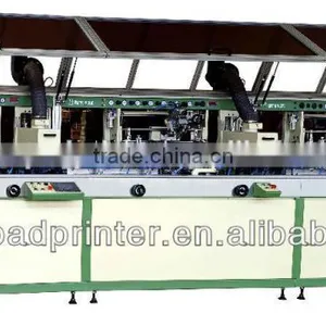 Automatic 3-colour Cylinder UV Glass Bottle Printing Machine LCB-120UV-3 Auto Silk Screen Printing Machine thumbnail-1