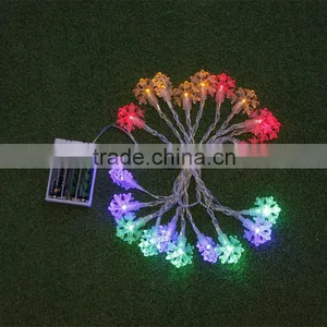 2m Snowflake Outdoor Use Battery Operated Led String Light thumbnail-1