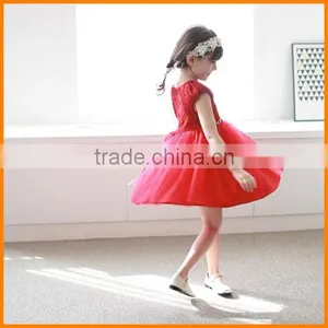 The 2016 Summer Dress Girl Dress Summer Princess Dress Dress Show 63J54 Short Sleeved Lace thumbnail-1