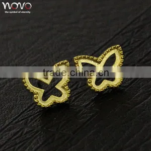 Fashion Women Jewelry Brass Jewelry Gold Plated Earring thumbnail-1