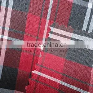 Red Checks Yarn Dyed Fabric for Shirt and Dress thumbnail-1