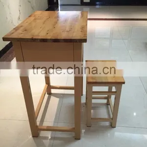 School Furniture School Desk and Chair HXZY067 Wood Desk thumbnail-4