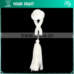 Height 18.5 Centermeter All White Sew On 100% Nylon Chinese Knot Frog Buttons thumbnail-1