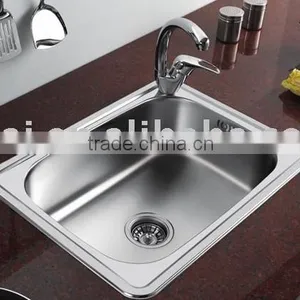Single Stainless Steel Kitchen Sink thumbnail-1