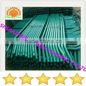 Green Square Wire Mesh Fence Post thumbnail-1