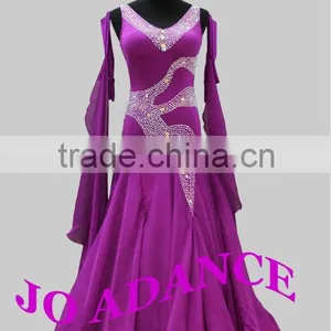 International Standard Dance Dance Competit Modern Dance Competition Dress Ballroom Dance Competition Dresses Dance Dress Tights thumbnail-1
