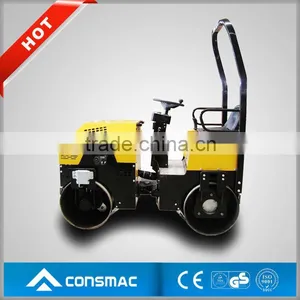 CONSMAC 3 Ton Walk Behind Single Double Drum Vibration Road Roller thumbnail-1