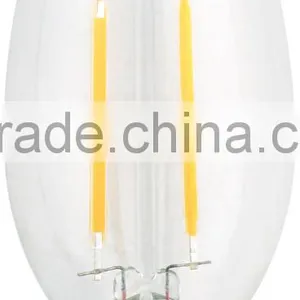 High Brightness 2w 4w 6w E27 Glass Filament Candle Bulbs With 2 Years Warranty Filament Led Bulb E27 thumbnail-5