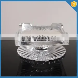 Clear Footed Glass Crystal Cake Stand thumbnail-1