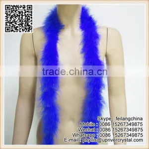Wholesale Price Christmas Tree Royal Bleached Fluffy Feather Boa thumbnail-3