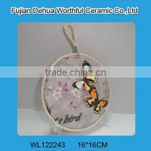 Popular Ceramic Pot Holder With Butterfly Figure thumbnail-2