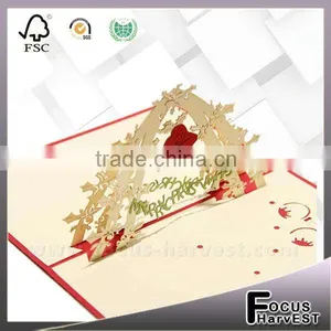 3D Bell Handmade Card Greeting Cards Christmas Gift Cards Handmade Postcards thumbnail-1