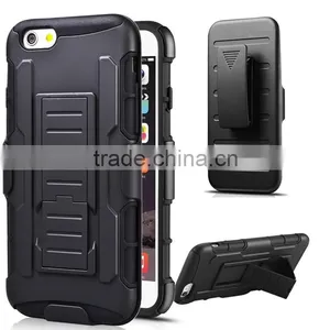 PC TPU Case 3 in 1 Powerful Hard Heavy Duty Mobile Cell Phone Armor Case For Iphone 6 Plus thumbnail-1