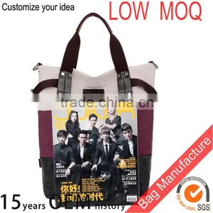 Factory Messenger Shoulder Bag With Stripe / Canvas Hand Bag thumbnail-4