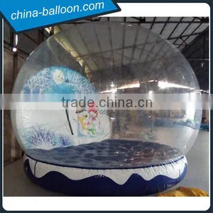 Transparent Inflatable Christmas Ball Inflatable Human Snow Globe for Decoration thumbnail-2