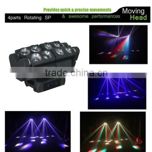 New Disco Light 8 Eyes RGBW Moving Led Spider Laser Light thumbnail-1
