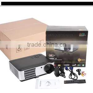 200' Large Screen Full HD Android 360 Degree Flip 2800lume High Lumen LED Projector Home Business Education Use RD806A Projector thumbnail-4