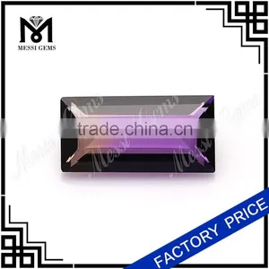 Best Selling Quartz Ametrine Baguette Cut Amethrine Gem For Jewelry thumbnail-2