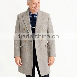 Hot Style Double Breasted Two Patch Pockets Japanese Long Coat Men thumbnail-2