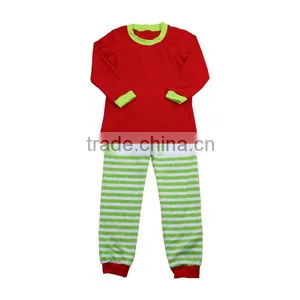Wholesale 2016 Cotton Christmas Pajamas Kids Pajamas Pajamas Matching Family Dad Mom Adults Red White Strip Pajamas thumbnail-5