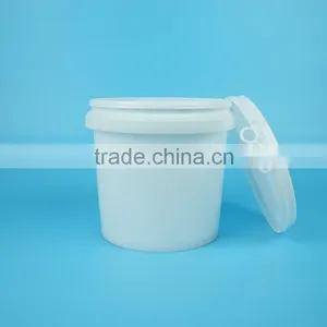 Round 2 Liters Plastic Washing Powder Barrels With Lid, 100% PP Material Plastic Security Seal Printed Paint Bucket thumbnail-2