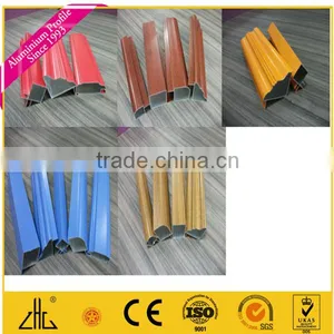 WOW!! Wood Grain Aluminum Extrusion Profile for Window and Kitchen Cabinet Series for Libya thumbnail-6