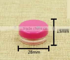 2.5g Orange Plastic Jar Container With Plastic Lid Cap thumbnail-5