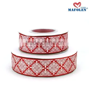 Christmas Decoration Make Flowers With Ribbon Pink Grosgrain for Wrapping thumbnail-5