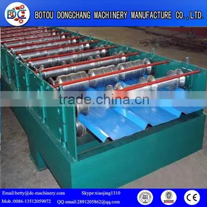 Automatic Galvanized Wallboard Trapezoidal IBR Roof Panel Single Deck Cold Roll Forming Machine thumbnail-6