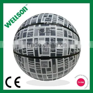 #7 Full Color Printed OEM Rubber Basketball thumbnail-1