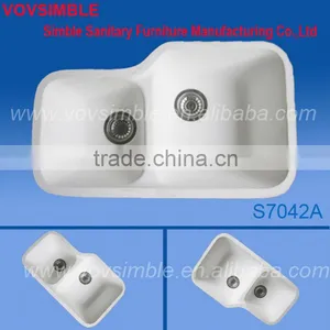 Factory High-Perfect Artifical Ktchen Basin /Solid Surface Kitchen Basin thumbnail-1