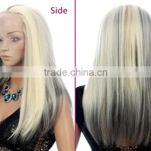 Whoesale Cheap Ponytail Lacefront Blonde Wig Ombre Synthetic Lace Front Wig thumbnail-3