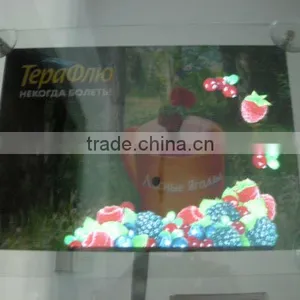 Acrylic el Poster / el Advertising With Acrylic Frame ,sucked on the Glass thumbnail-1