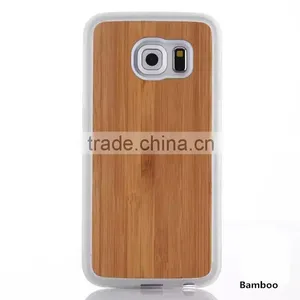TPU Design Bamboo Phone Case Wood Mobile Phone S6 Cover thumbnail-1