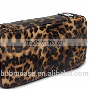 Fashion 64 Capacity African Leopard Grain PU Leather Cover CD DVD Bag CD DVD Storage Bag Car Disc Case thumbnail-2