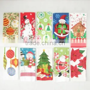 Christmas Kitchen Towel Print Cotton Tea Towel Dish Towel China Supplier Kitchen Textiles Buying in Bulk Wholesale thumbnail-1