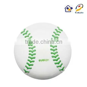 16mm Contact Lens Case Sports Manship Green Baseball thumbnail-1