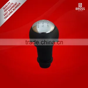 5-Speed Gear Shift Stick Knob Black Chrome For Peugeot Citroen thumbnail-2