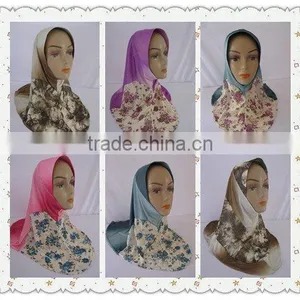 2014 OEM - Muslim Scarf,Islamic Hijab Fabric G-138 thumbnail-4