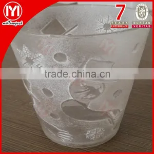 High Quality Clear Snowman Shape Plastic Christmas Cup thumbnail-1