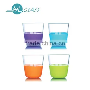 Wholesale Colorful High Quality 100ml Borosilicate Glass Cup With N6432 thumbnail-1