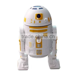 Cute Robot Cartoon Led Light Mini Bluetooth Speaker With fm Radio Made in China thumbnail-1