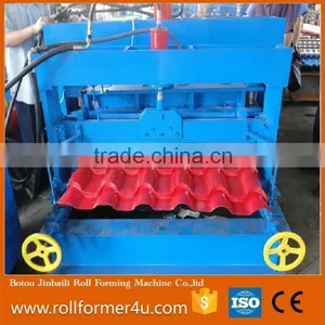 Building Machine Glazed Tile Aluminum Steel Roof Tile Roll Forming Machine Glazed Tile Roll Forming Machine Exported Nigeria thumbnail-3
