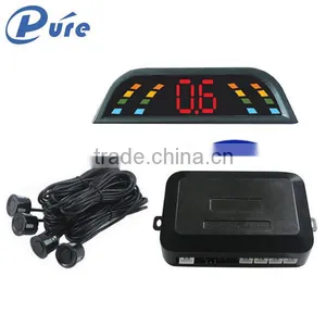 2016 New 4 Sensors Wireless Parking Sensor Numeral and Color Led Display Car Reverse Backup Radar System thumbnail-1
