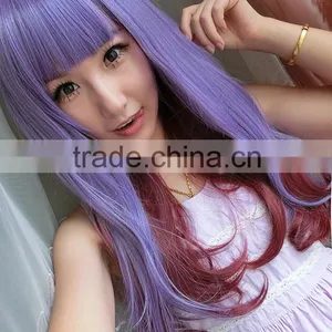 Top Quality 80cm Long Straight Heat Synthetic Multi Color Cosplay Wig thumbnail-4