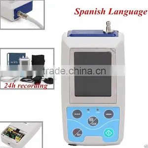 Spanish Language 24 Hours Ambulatory Blood Pressure Monitor Holter ABPM BP Monitor thumbnail-1