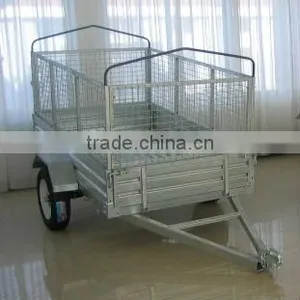 Cage Trailer With Cover Bridge Support thumbnail-1