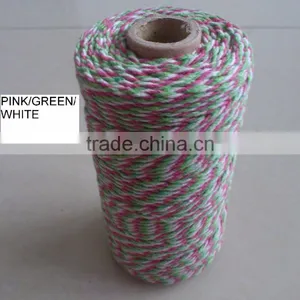 Lemon Green White Cotton Baker Twine for Gift Packing thumbnail-2